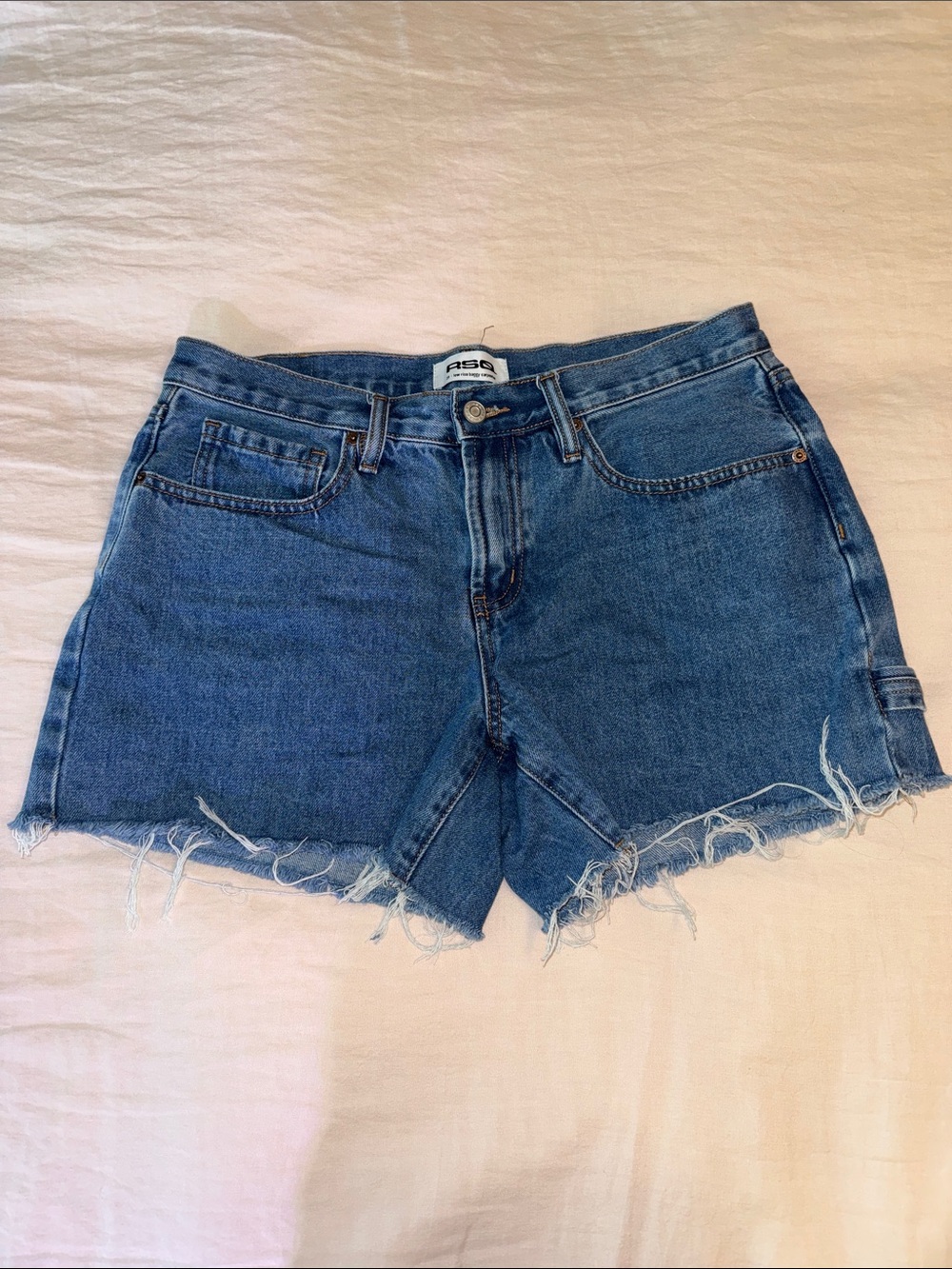 RSQ Womens Low Rise Baggy Carpenter Shorts